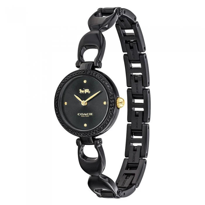 Coach Park  Crystals Black Dial Ladies Watch- 14503564