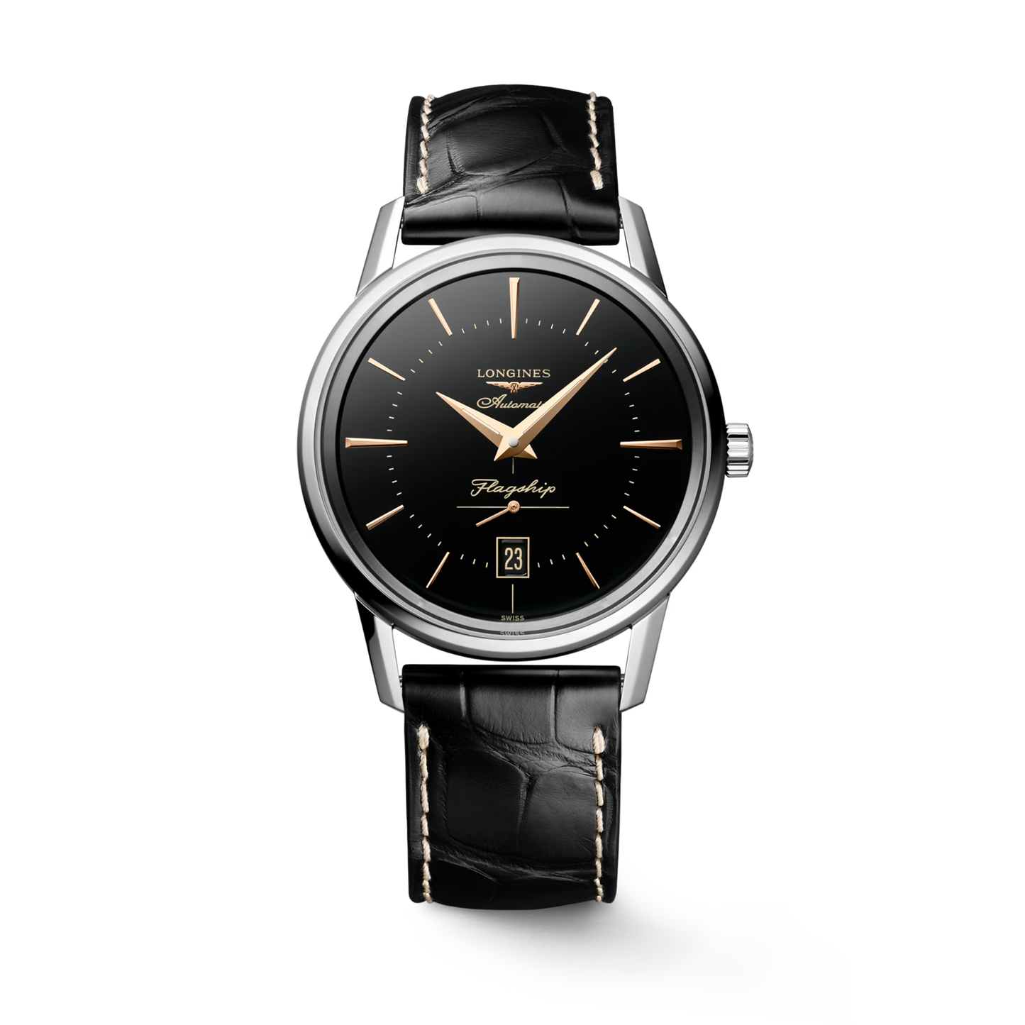 FLAGSHIP HERITAGE Black Dial Automatic Men's Watch - L4.795.4.58.0