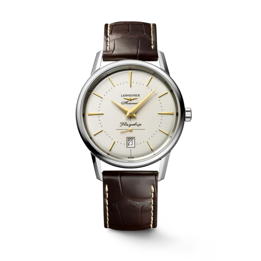 Longines Flagship Heritage Opaline Ivory Dial 38.5mm Men's Watch - L47954782