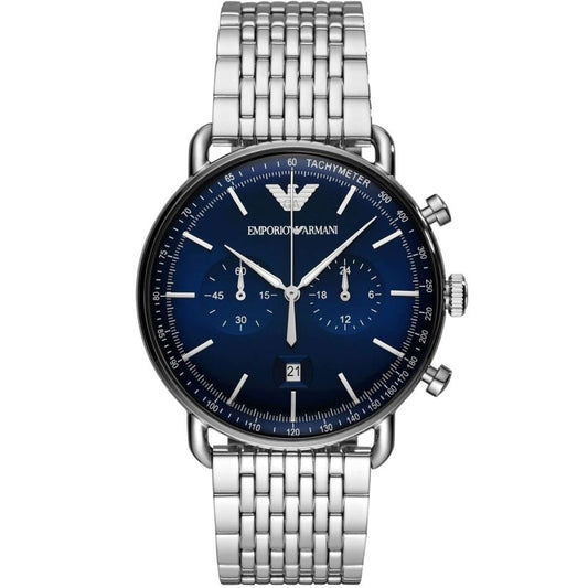 Emporio Armani Men’s Blue Dial  Chronograph Watch-AR11238