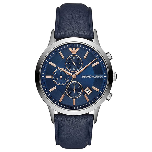 Emporio Armani Men's Blue Dial Chronograph Watch- AR11216