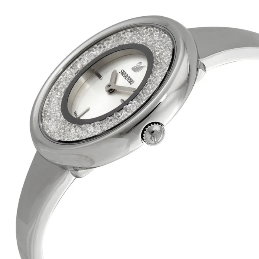 Swarovski Crystalline Pure Silver Dial Silver Steel Strap Ladies Watch - 5269256