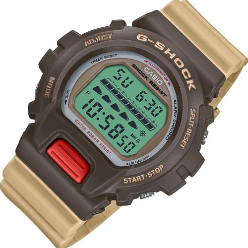 Casio G-Shock Vintage Brown Resin Digital Watch- DW-6600PC-5DR