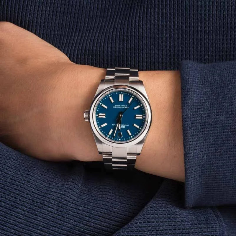 Rolex Oyster Perpetual Med Blue Dial 41 mm Men's Watch - 134300