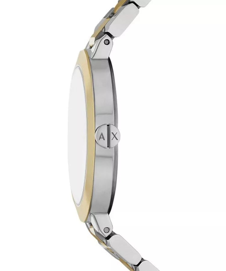 Armani Exchange Silver Dial Two-Tone Ladies Watch- AX5171