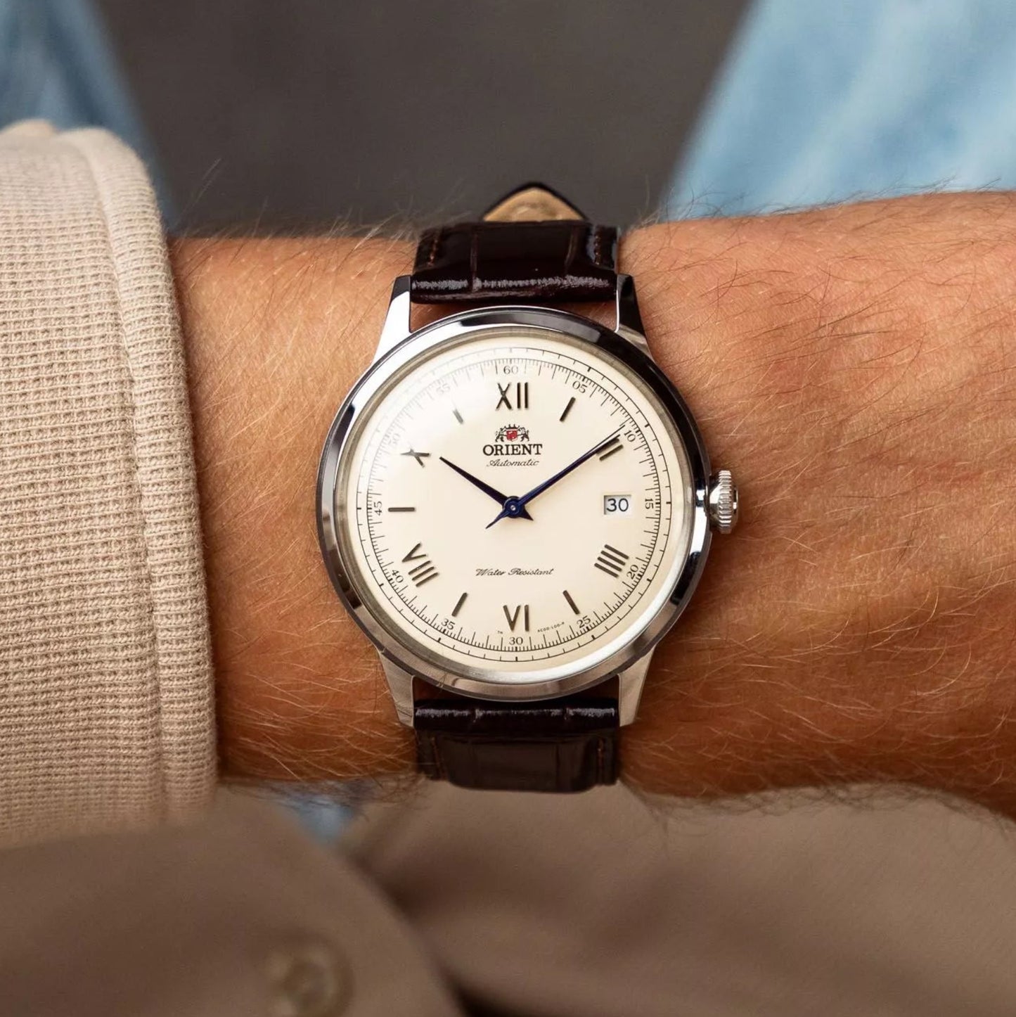 Orient Bambino Beige Dial Men's Watch - TAC00009N0